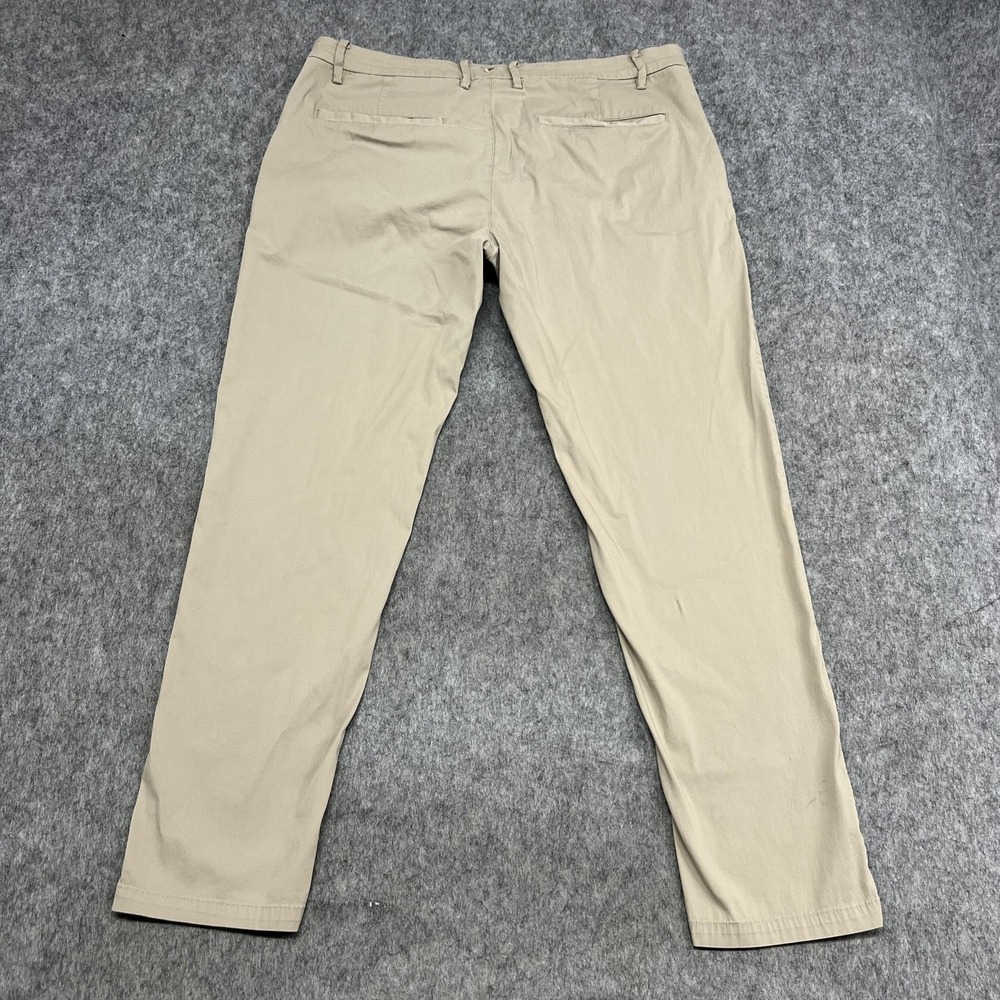 Birddogs Pants Mens 38x32 Beige Chino Stretch Golf Work Travel Office FITS38x30 - Picture 2 of 15